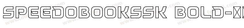 SpeedoBookSSK Bold字体转换